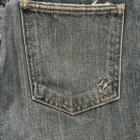 New Lovers + Friends Logan Ainsley denim jeans high rise tapered leg size 24 - Picture 10 of 13